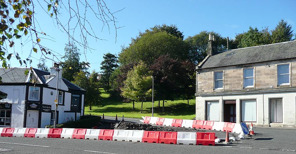 Lesmahagow junction work started